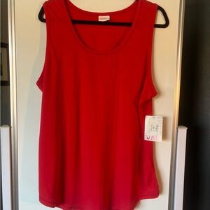 LuLaRoe Vibrant Red Tank Top